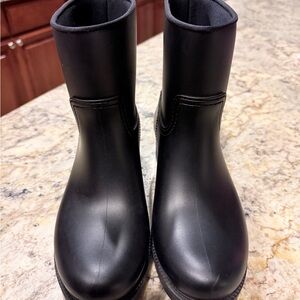 Moncler Black Rain Boots